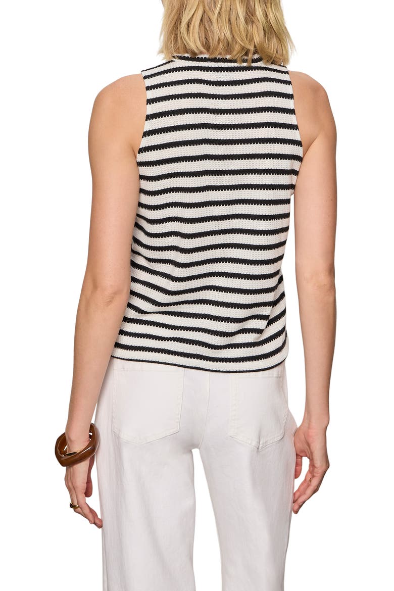Campari Stripe Tank, Alternate, color, MACRAME WHITE