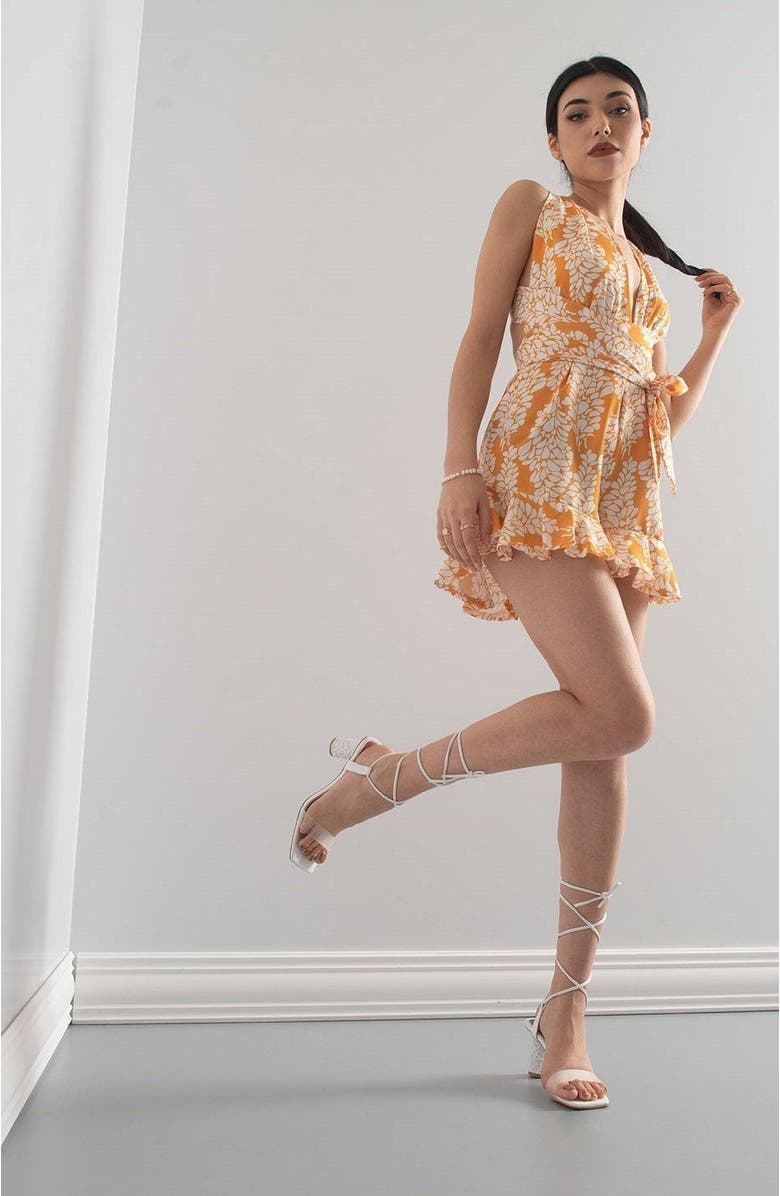 Prologue Shoes Rhea Block Heel Sandal, Alternate, color, White Faux Leather