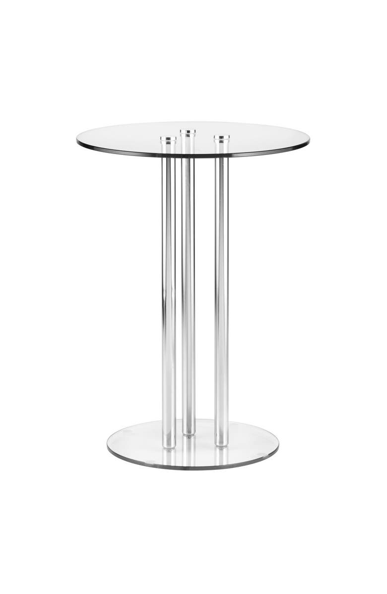 iDesign 16" MILAN Glass Steel Drink Table, Alternate, color, 