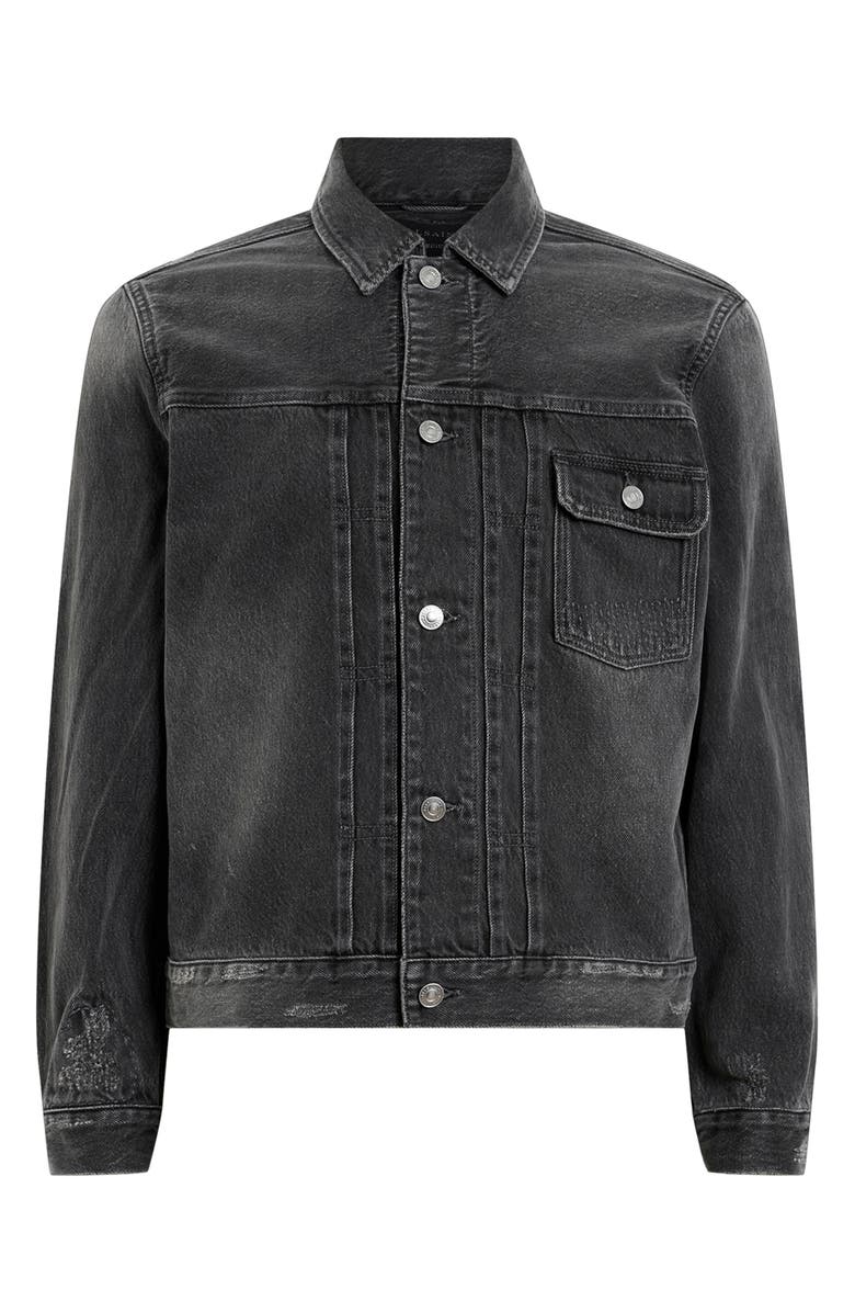 AllSaints Jagger Denim Trucker Jacket, Alternate, color,