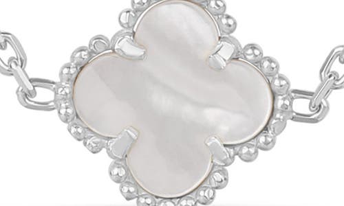 Shymi Clover Frontal Necklace In Metallic