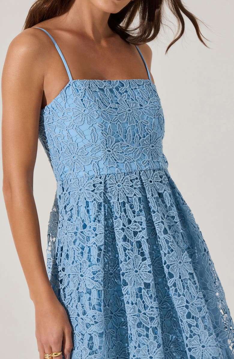 ASTR the Label Floral Lace Dress, Alternate, color, Blue