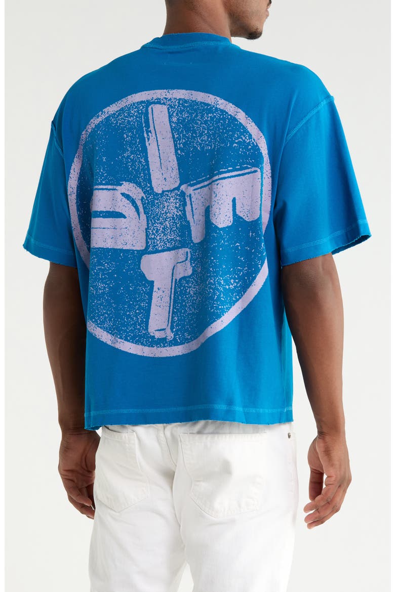 Los Angeles Cotton Graphic T-Shirt, Alternate, color, WASHED NAVY/ PINK