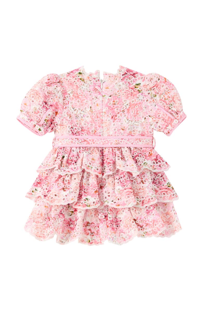 Marlo Kids Julietta Cotton Embroidered Mini Dress, Alternate, color, Floral