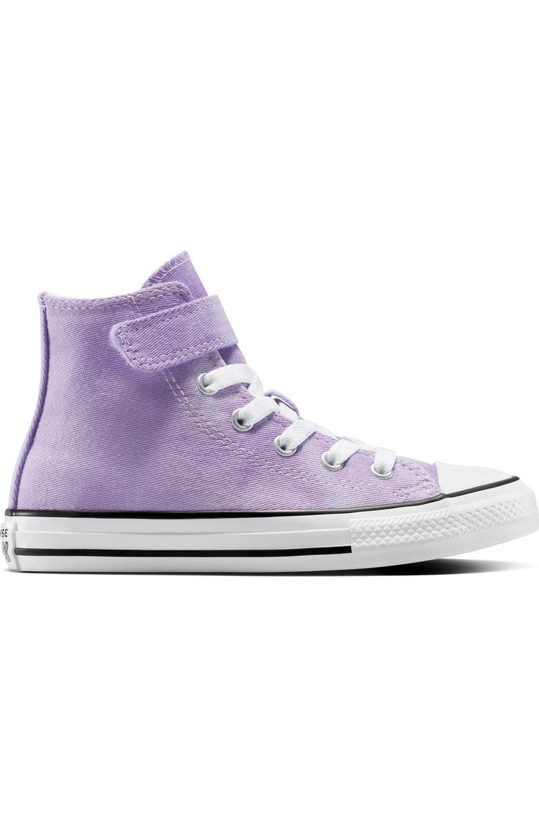 Converse Kids' Chuck Taylor All Star Easy On Canvas High Top Sneaker, Alternate, color, Court Purple/ Violet/ White