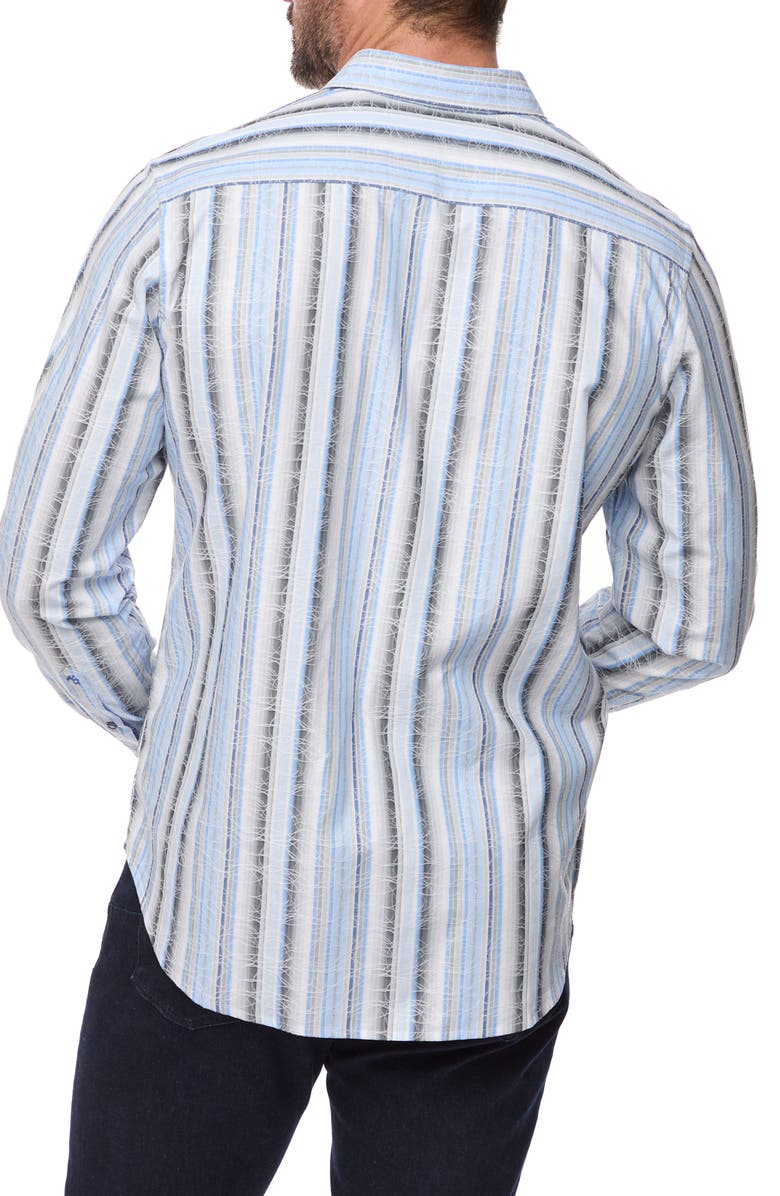 Robert Graham Drakeswood Stripe Classic Fit Stretch Button-Up Shirt, Alternate, color, 
