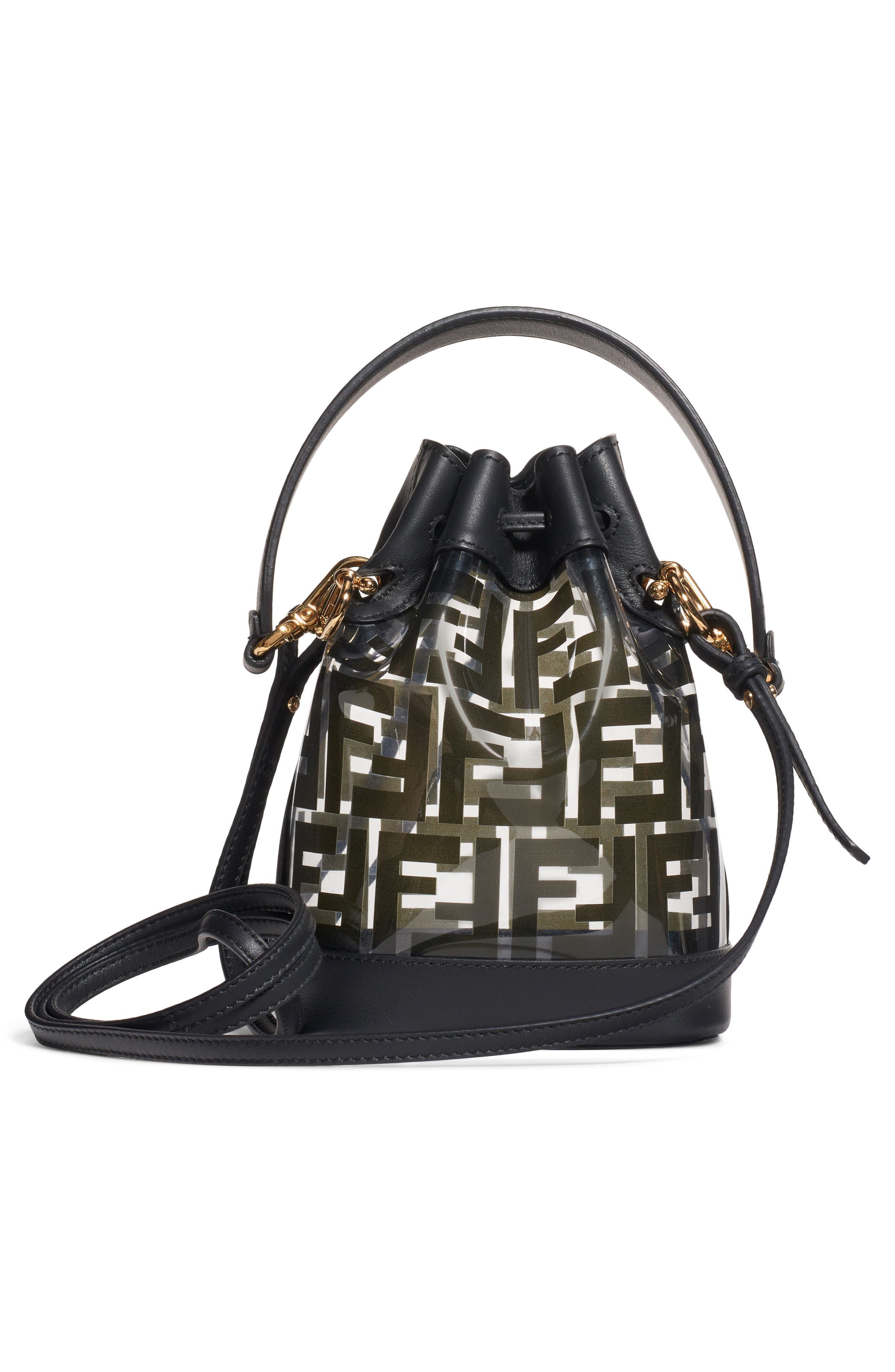 Fendi Mini Mon Tresor Transparent Bucket Bag, Alternate, color, 
