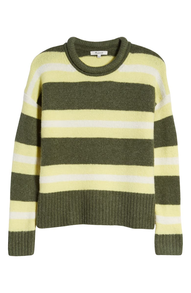 Madewell Striped Fulton Pullover Sweater, Alternate, color, 