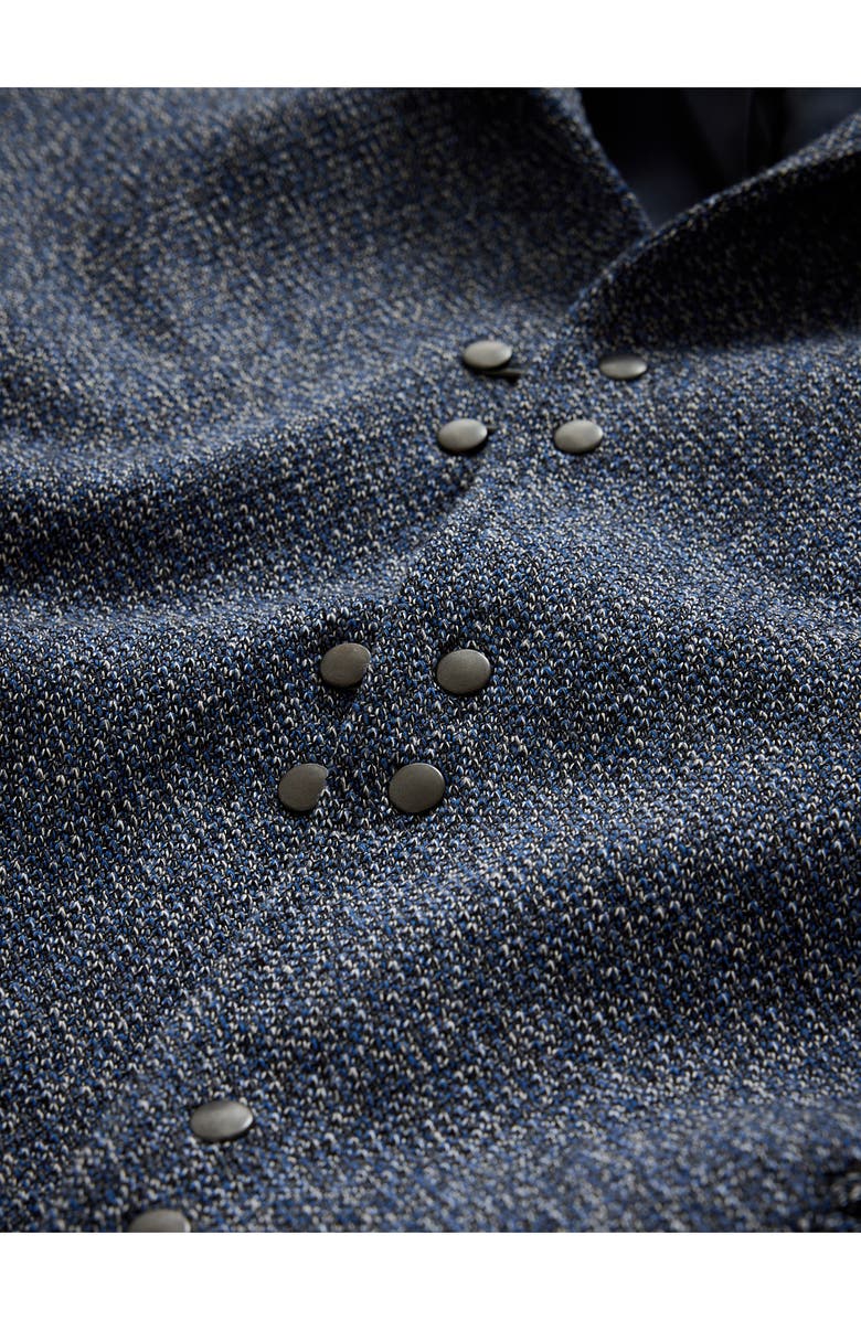 John Varvatos Madison Slim Fit Tweed Blazer, Alternate, color, Lake Blue