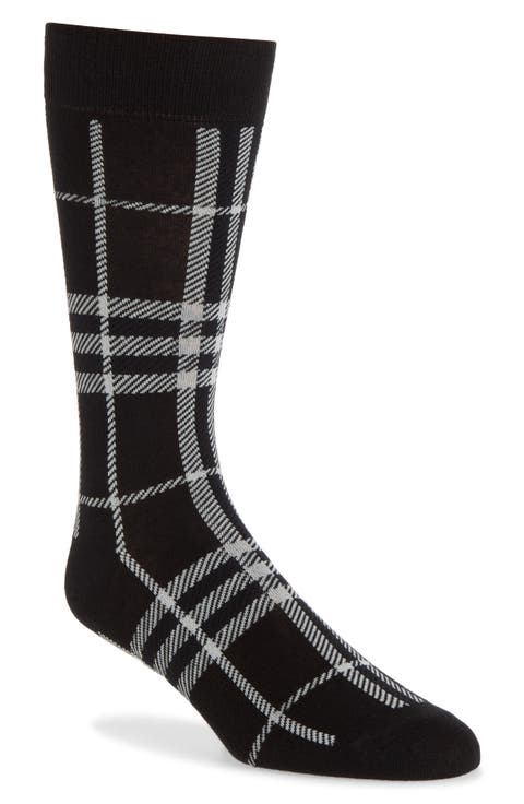 Core Check Cotton Blend Crew Socks