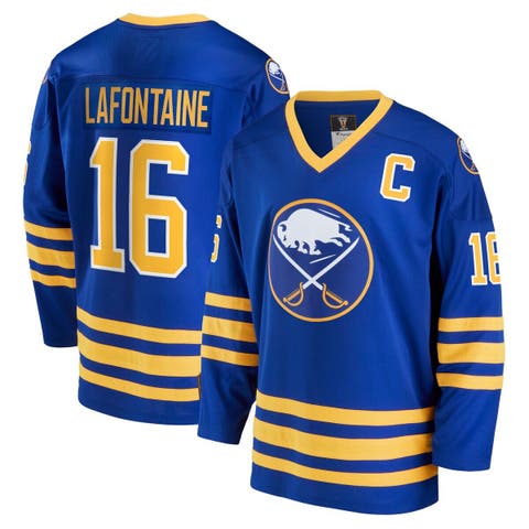 Men's Fanatics Branded Pat LaFontaine Royal Buffalo Sabres Breakaway Retired Player Jersey