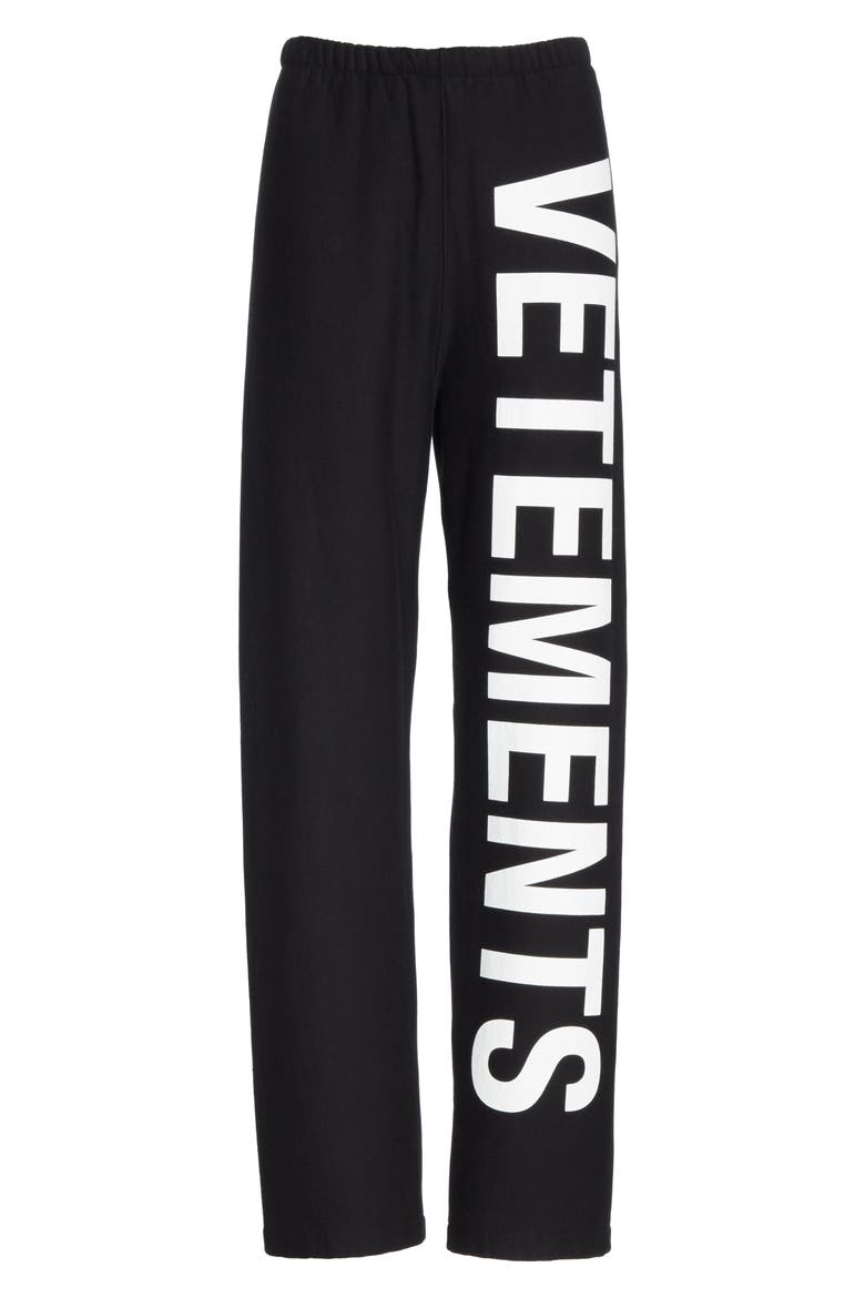 Logo Sweatpants, Alternate, color, BLACK