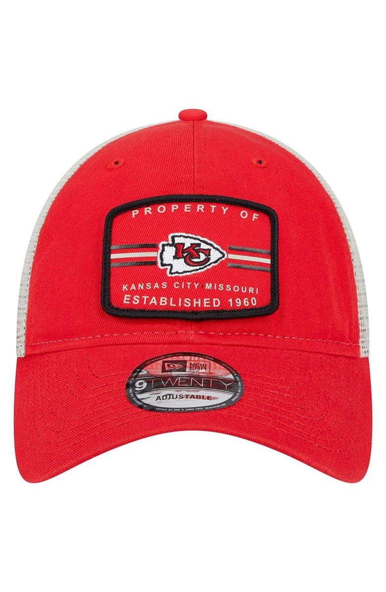 New Era Men's New Era  Red Kansas City Chiefs Property Trucker 9TWENTY Adjustable Hat, Alternate, color, 