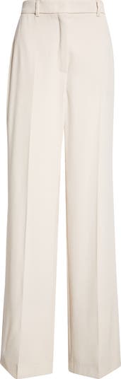 パンツ Max Mara Studio 'Quasar' pants Max Mara Studio Quasar Virgin Wool Gabardine Wide Leg Pants