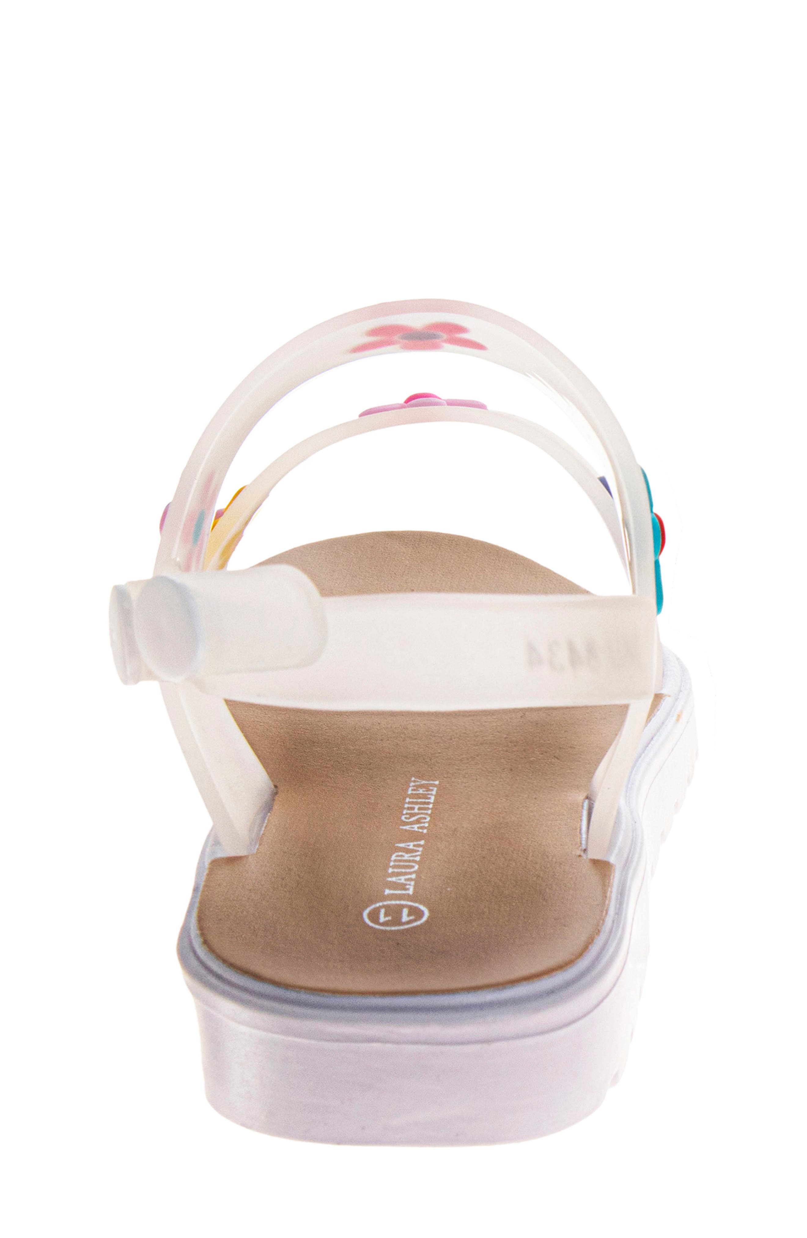 JOSMO Kids' Flower Sandal, Alternate, color, White