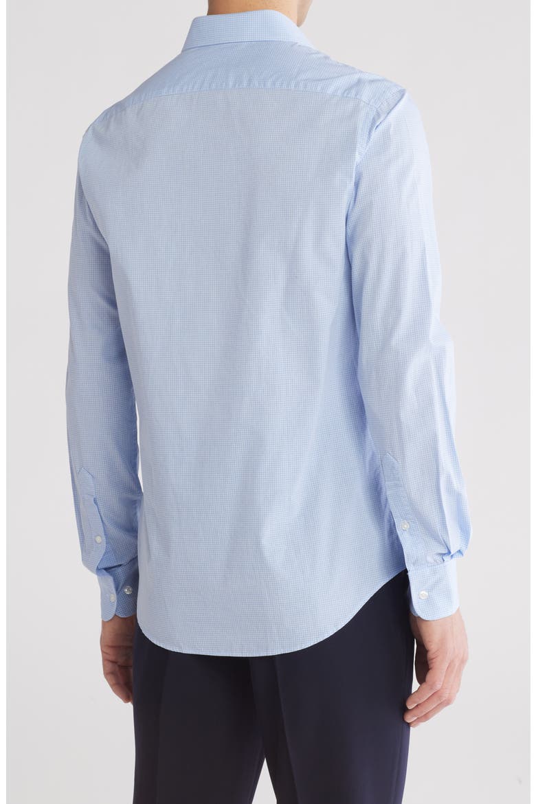 Soft Washed Stretch Slim Fit Dress Shirt, Alternate, color, CLASSIC BLUE