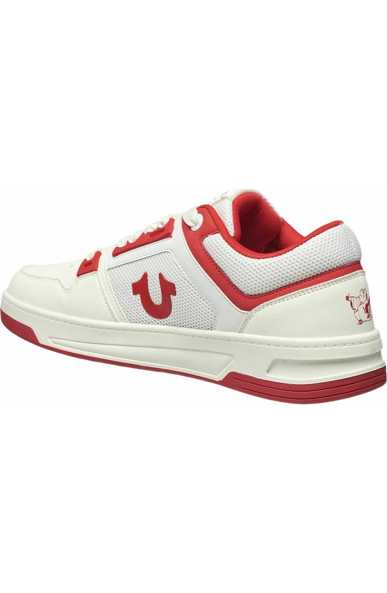 True Religion Trey Mesh Court Sneaker, Alternate, color, White Red