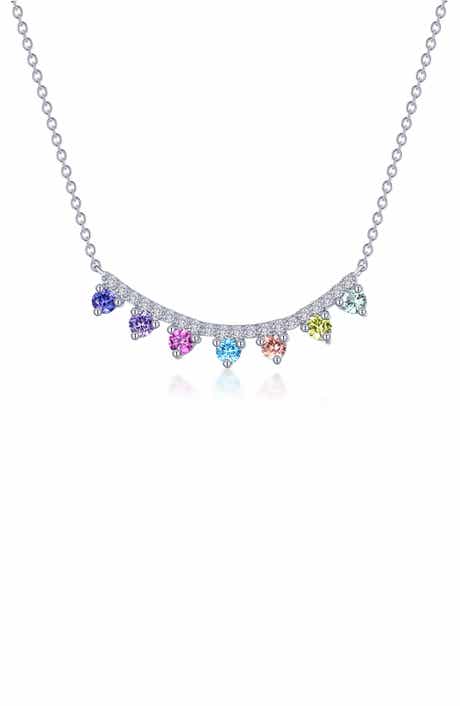 Lafonn Multicolor Lab-Grown Sapphire & Simulated Diamond Pendant Necklace