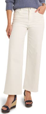 NIC+ZOE Forward Seam Wide Leg Ankle Jeans
