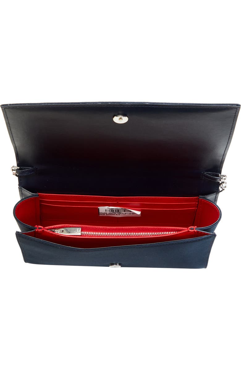 Christian Louboutin Paloma Clutch, Alternate, color, Zaffiro/ Silver