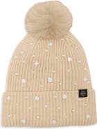 Nanette Lepore Faux Pearl and Crystal Beanie