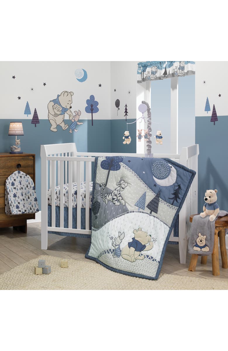 Lambs & Ivy Disney Baby Forever Pooh Bear Musical Baby Crib Mobile, Alternate, color, Multicolor