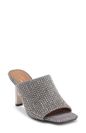 Kurt Geiger London Crystal High Mule In Silver