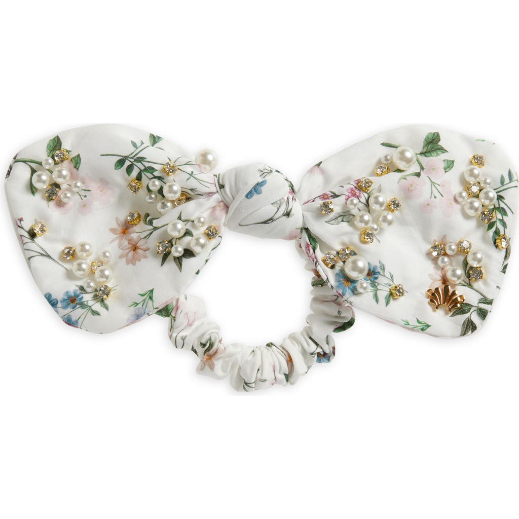 Lele Sadoughi X Liberty London Penny Bow Scrunchie In Annie