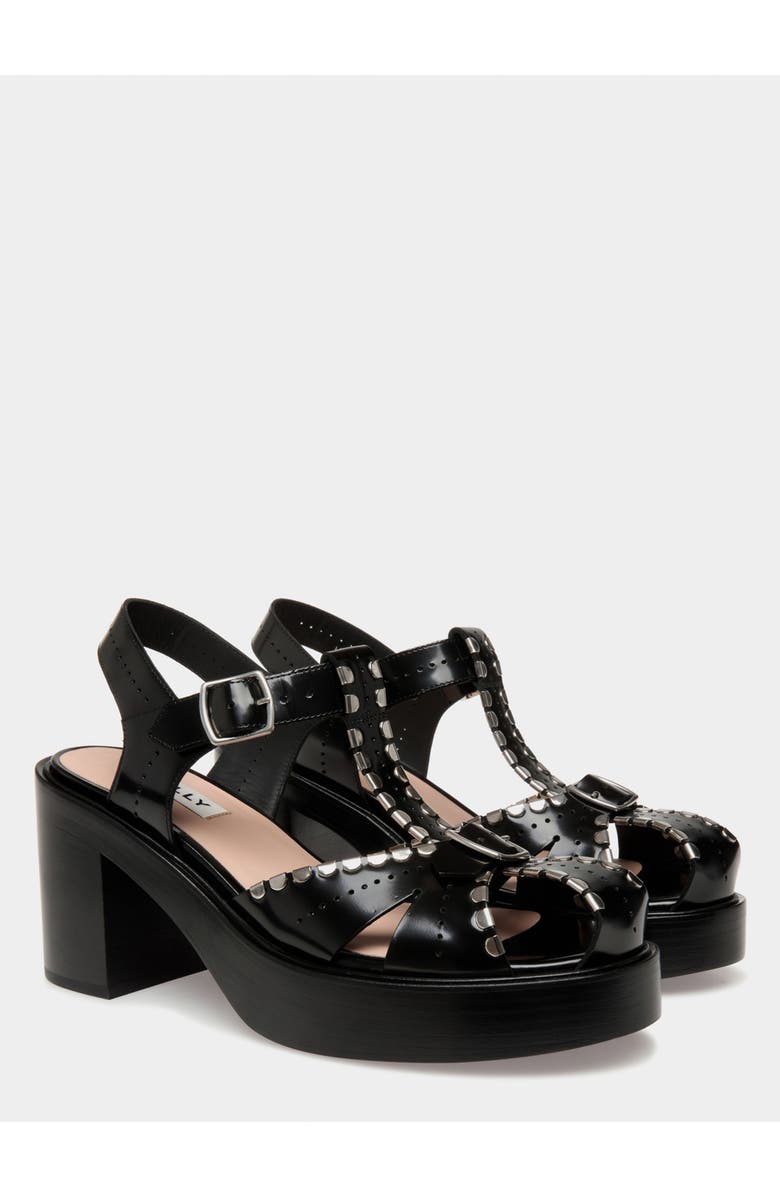 Bally Peggy Gut Sandal, Alternate, color, Black