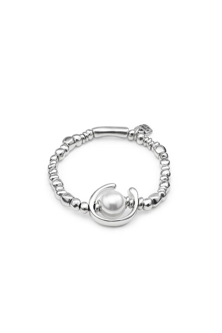 Luna Pearl Bracelet, Main, color, Silver