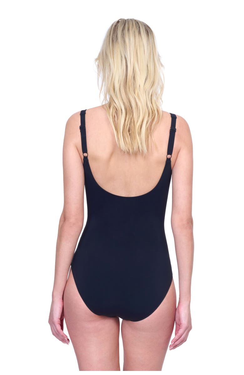 Gottex Beaute Luxury Sweetheart Neck One-Piece Swimsuit, Alternate, color, Black