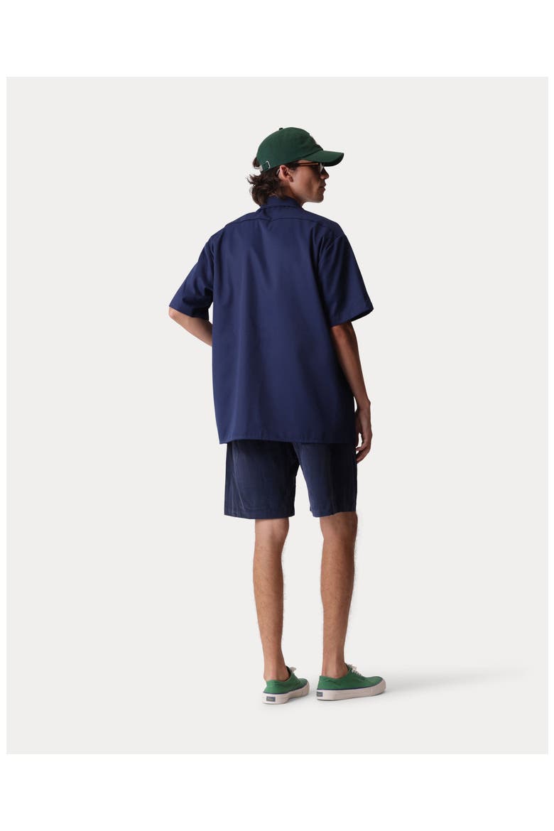 Hap Short Sleeve Twill Shirt, Alternate, color, Blue