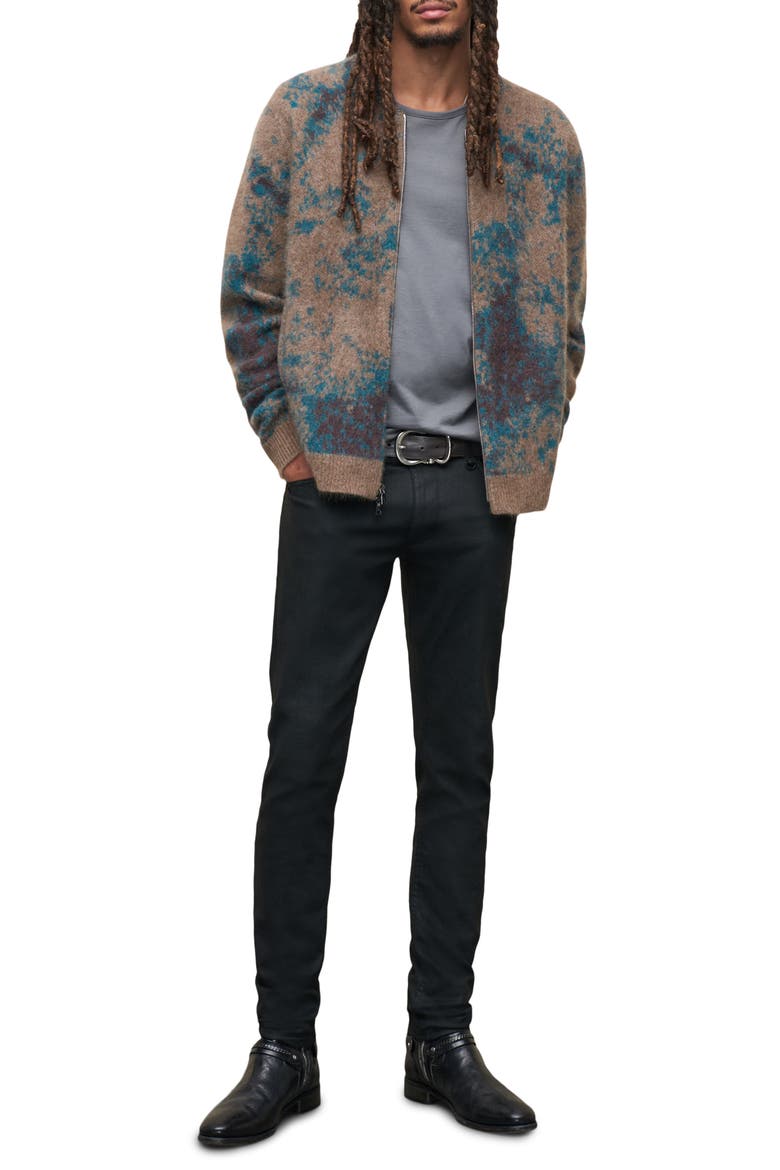 Tuscola Regular Fit Organic Cashmere Baseball Jacket, Alternate, color, WOOD BROWN