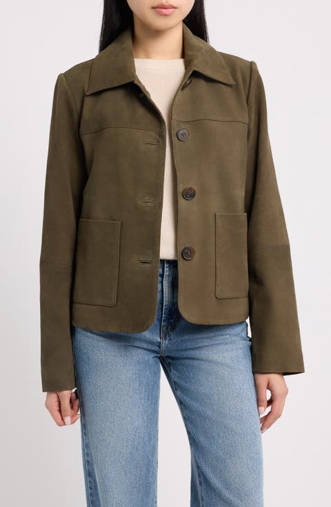 Suede Crop Jacket