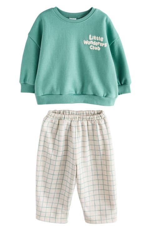 Kids' Little Wanderers Club Sweatshirt & Barrel Pants Set