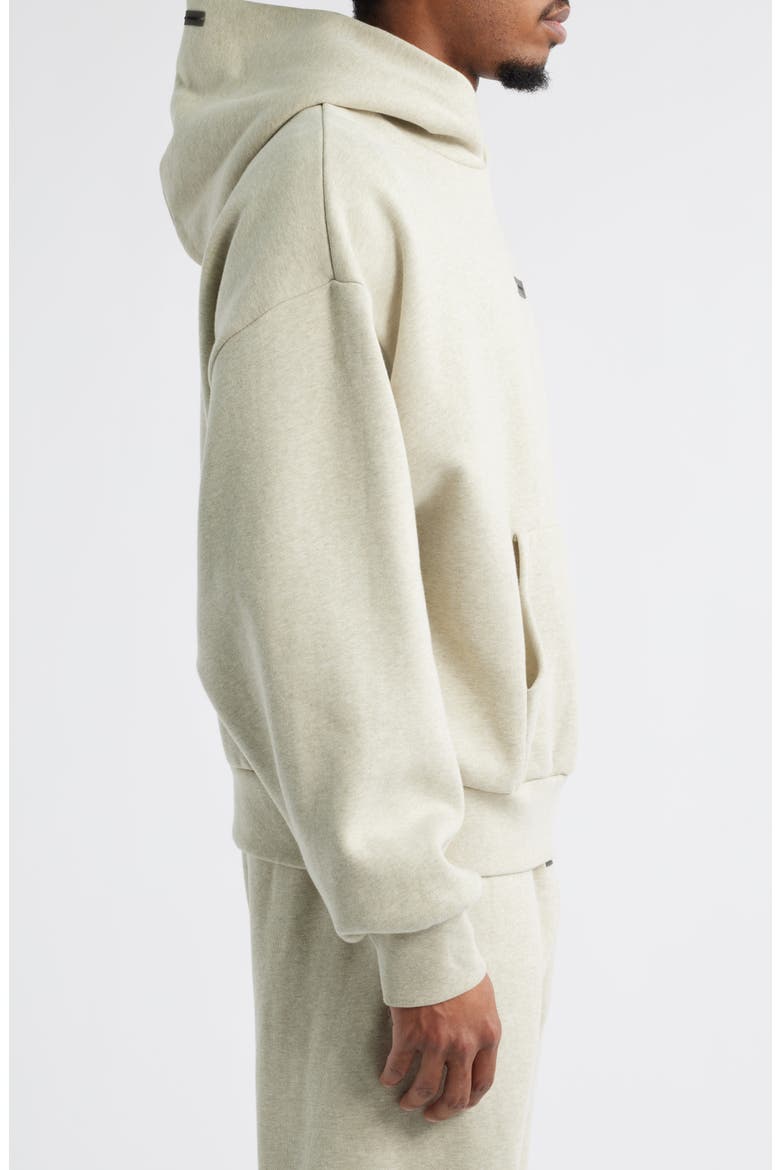 Classic Fit Fleece Hoodie, Alternate, color, HEATHER STONE