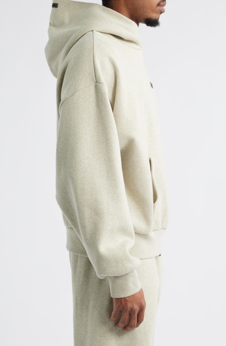 Fear of God Essentials Classic Fit Fleece Hoodie, Alternate, color, Heather Stone