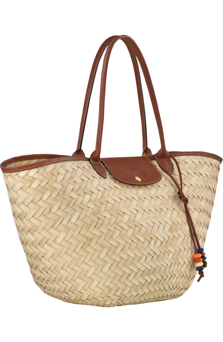 Longchamp Extra Large Le Pliage Panier Tresse Straw Tote, Alternate, color,