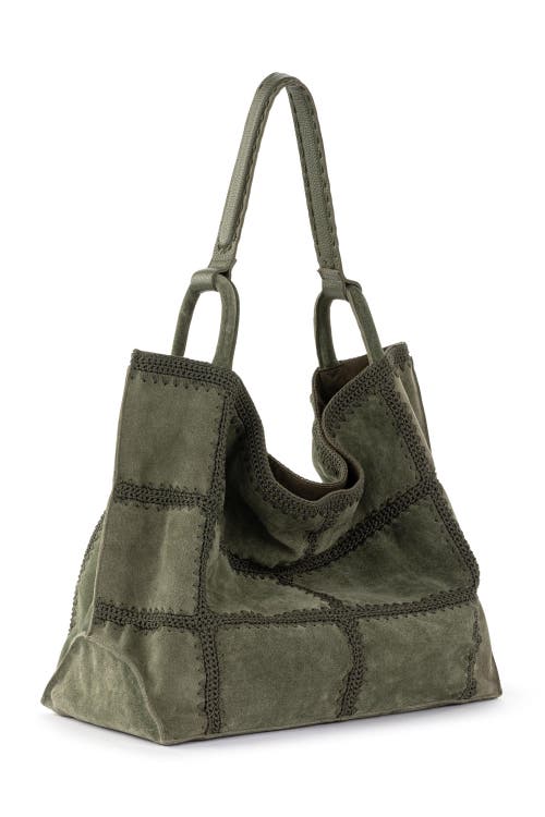 The Sak Los Feliz Large Tote Leather Bag In Green