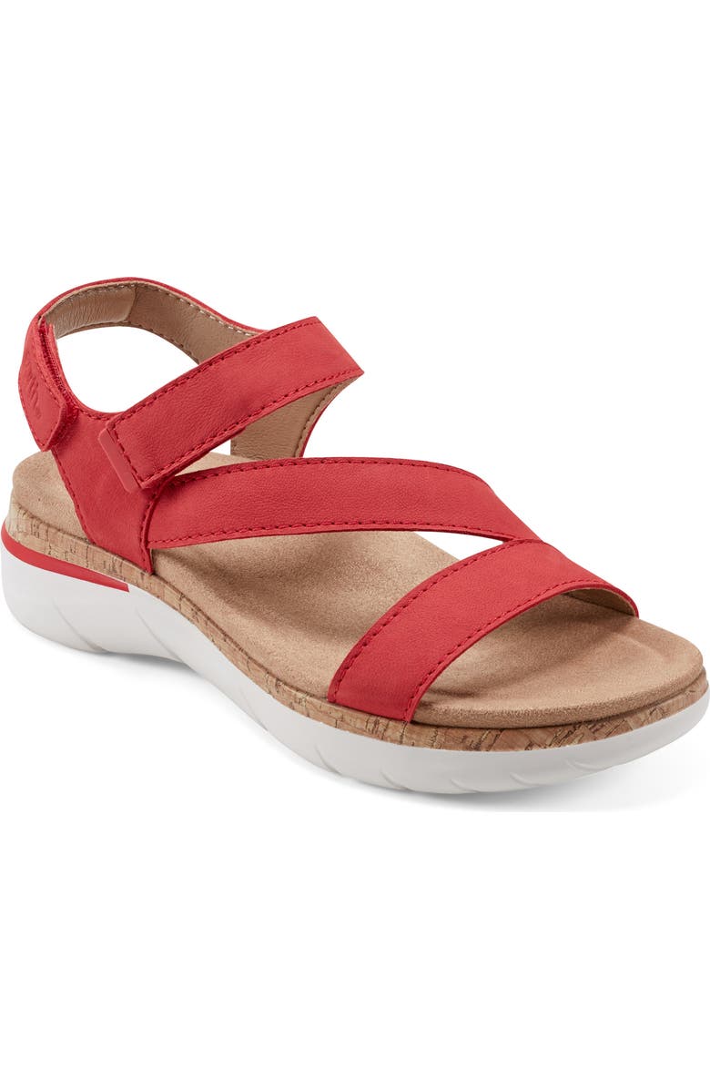 Earth<sup>®</sup> Roni Ankle Strap Sandal, Main, color, Medium Red
