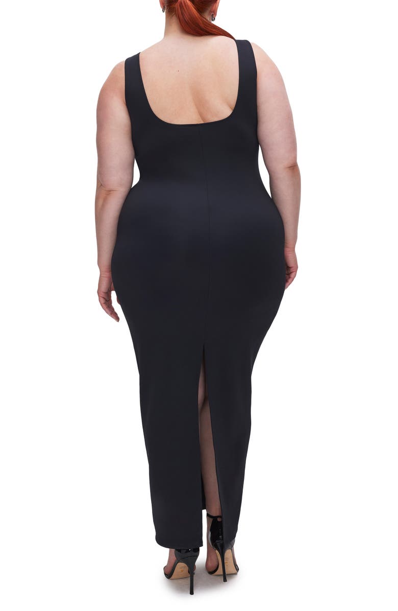 Good American Sculpting Modern Tank Maxi Dress, Alternate, color, Black001