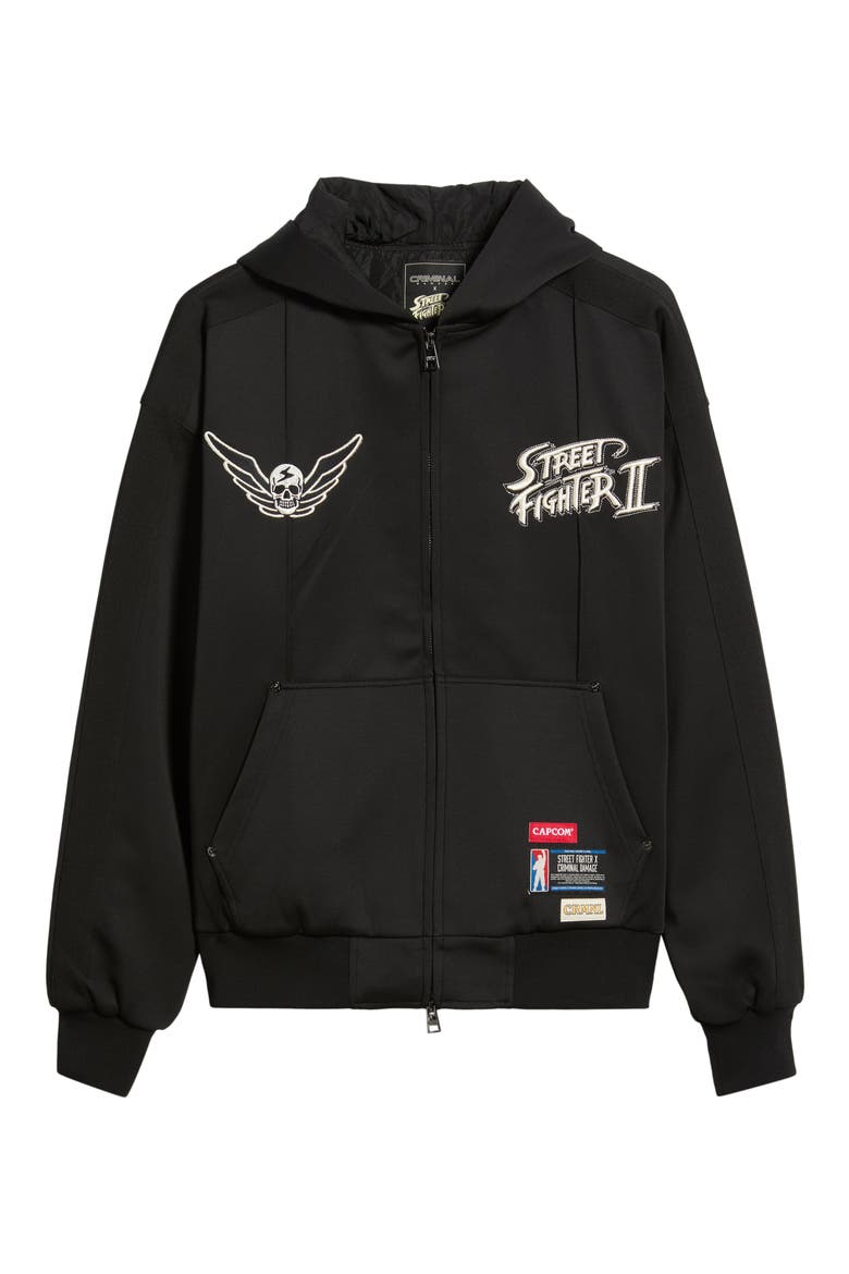 x Street Fighter II M Bison Padded Jacket, Main, color, BLACK