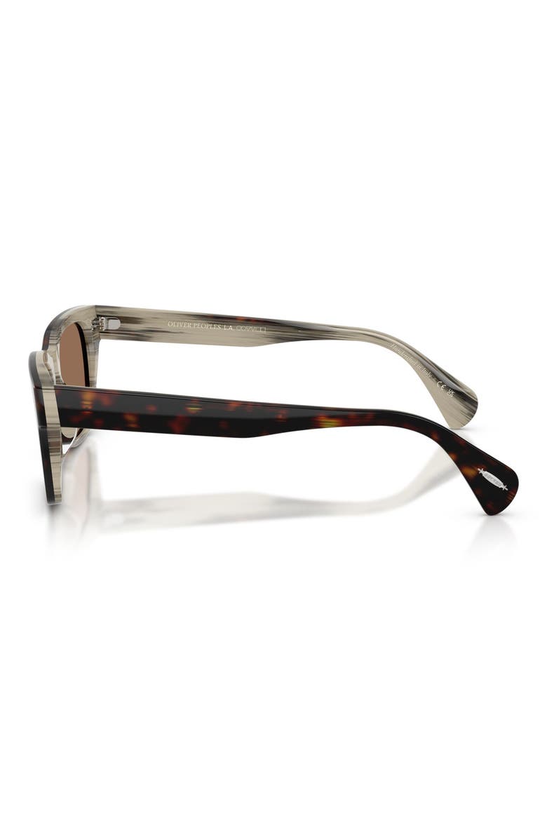 Ryce 54mm Square Sunglasses, Alternate, color, HORN / BROWN