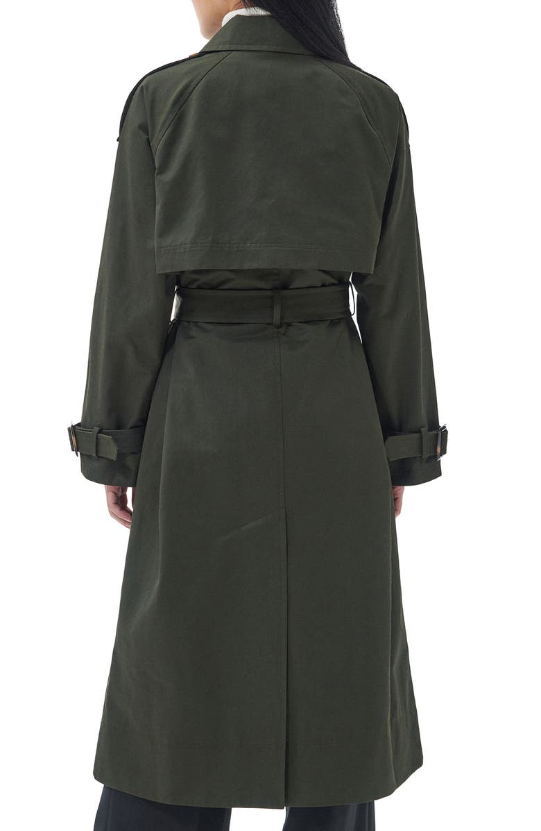 Barbour Marie Water Repellent Belted Trench Coat, Alternate, color, 
