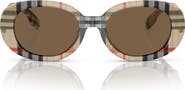 Burberry Kids' 48mm Oval Sunglasses