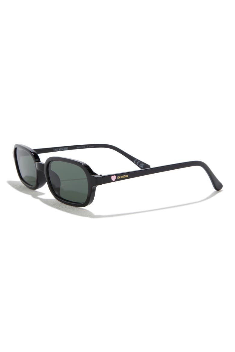 LM105 Rectangle Sunglasses, Alternate, color, BLACK OPAQUE
