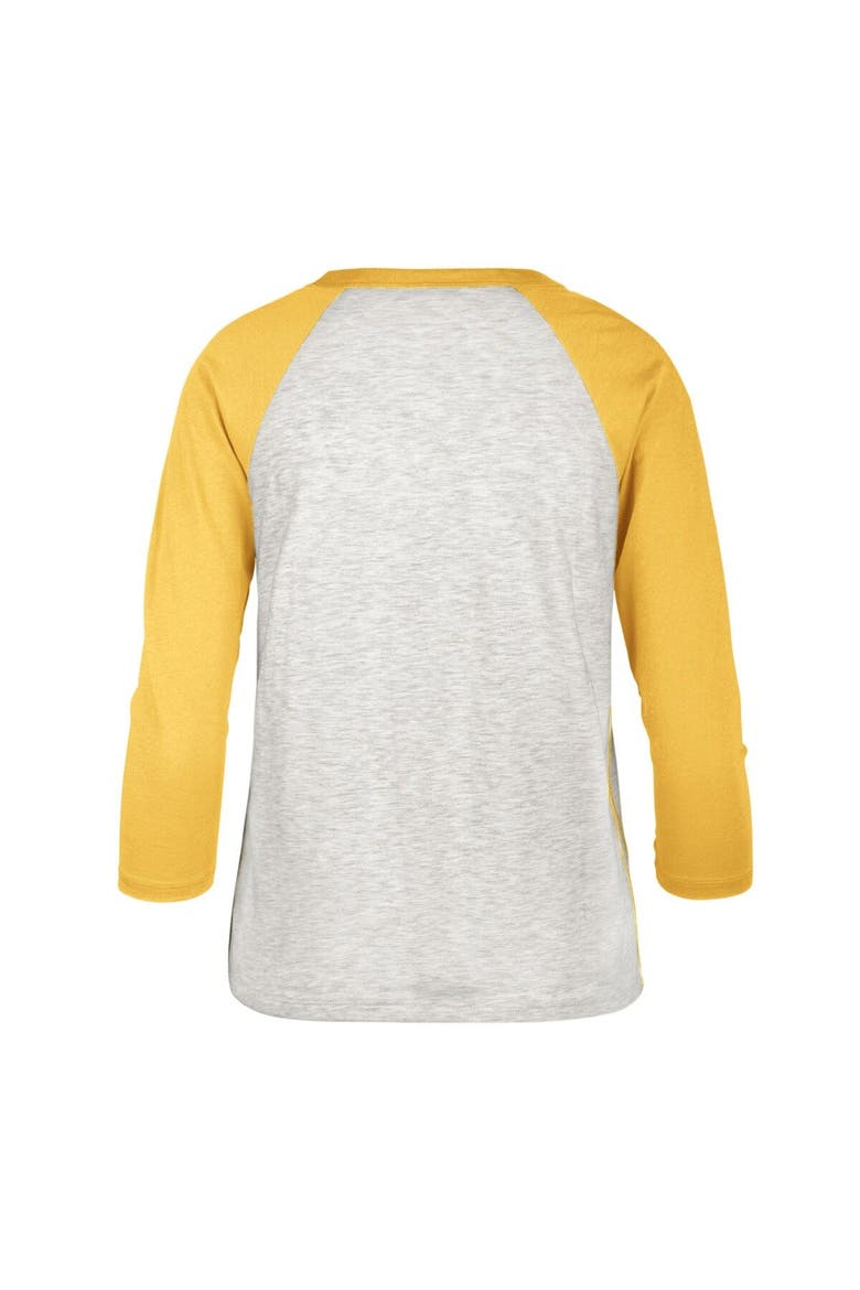 Women's '47 Gray Boston Red Sox City Connect Retro Daze Ava Raglan 3/4-Sleeve T-Shirt, Alternate, color, Gray