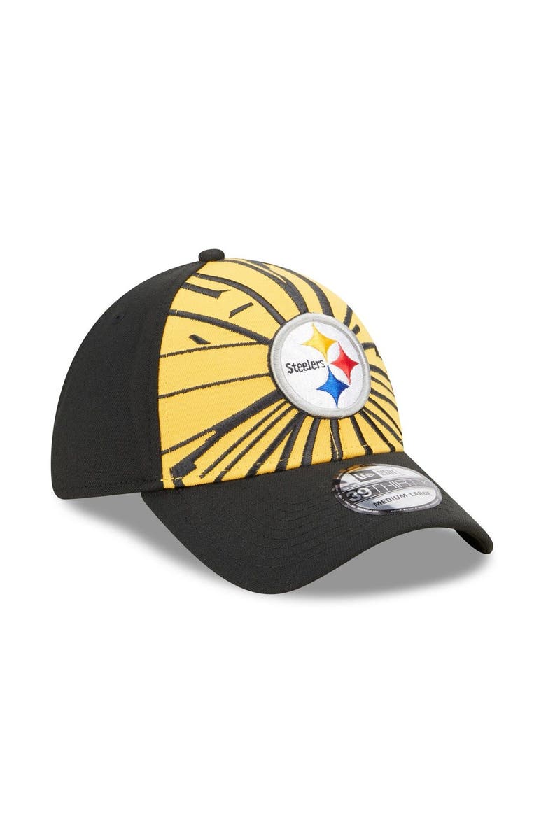New Era Men's New Era Gold/Black Pittsburgh Steelers Shattered 39THIRTY Flex Hat, Alternate, color, 