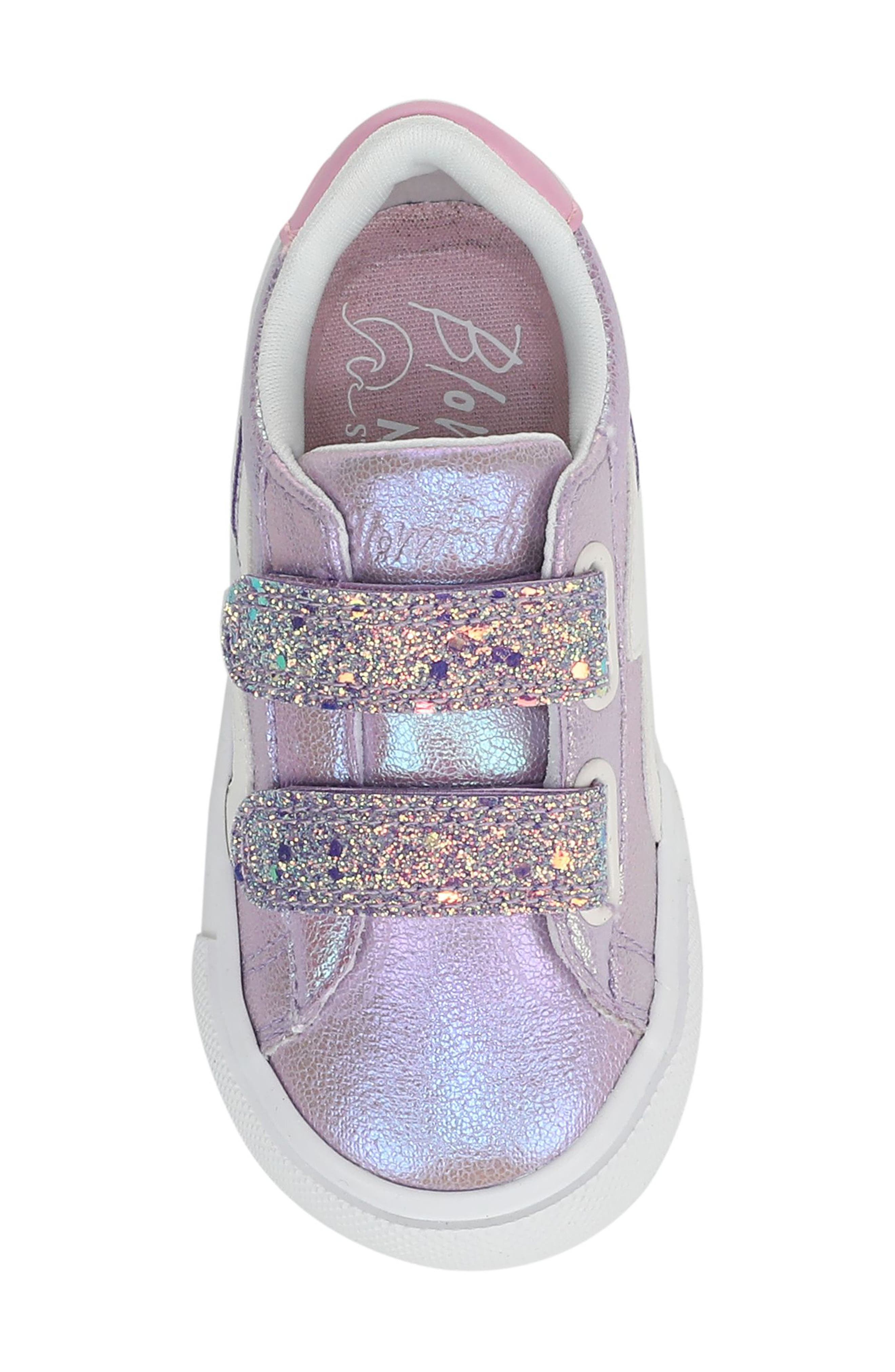 Blowfish Malibu Kids' Vice Sneaker, Alternate, color, Purple Metallic Glitter