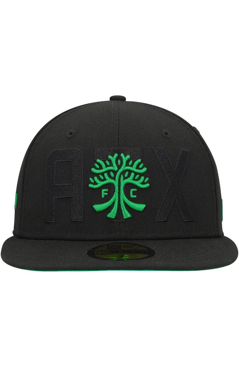 New Era Men's New Era Black Austin FC Kick Off 59FIFTY Fitted Hat, Alternate, color, Black